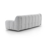 Contemporary plush sofa with soft cushions