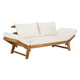Modern wooden outdoor daybed