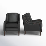 Premium teak wood lounge chair with padded arms