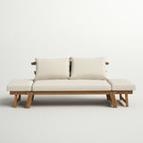 Luxury teak wood garden sofa