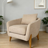 Elegant modern accent chair with cushion