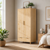 teak wood wardrobe modern bedroom furniture