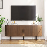 wooden tv stand with storage