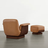 Stylish teak wood upholstered armchair set