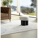 Luxury solid teak wood designer stool for living room
