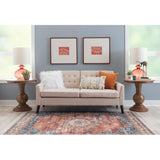 Handcrafted teak wood accent table for living room décor