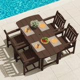 Modern outdoor wooden armchair