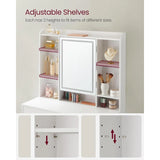 minimalist vanity desk with compartments