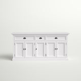 Modern teak wood sideboard cabinet for dining room