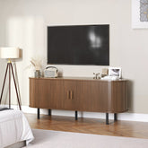 modern fluted tv unit cabine