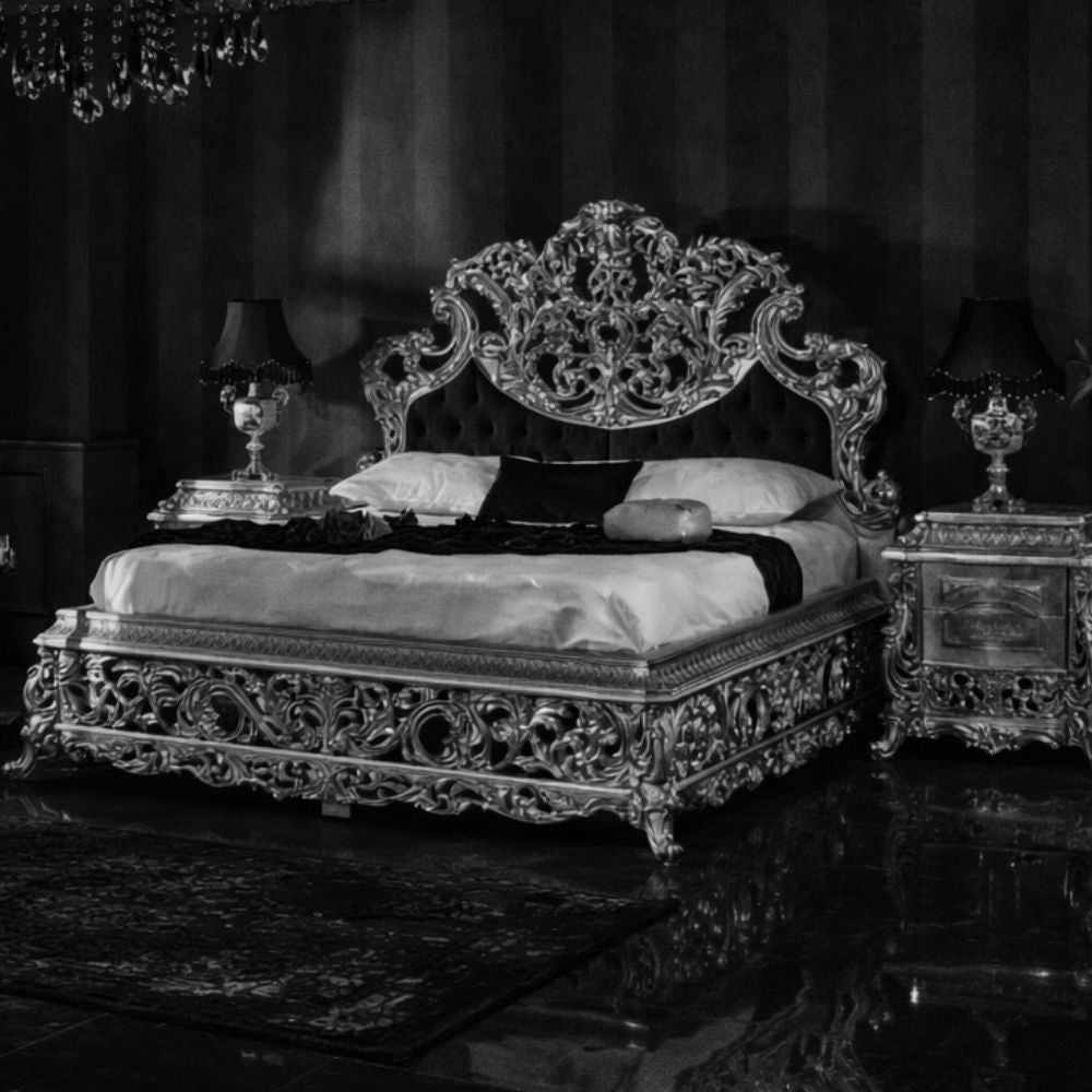 Luxury Royal King Size Bedroom Furniture Set – Complete Premium Antique Collection