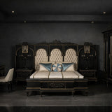 Luxury Royal King Size Bedroom Furniture Set – Complete Premium Antique Collection