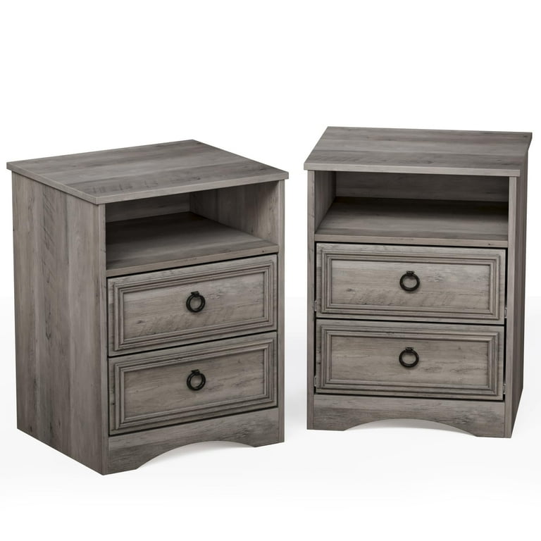Decorative nightstand with shelf