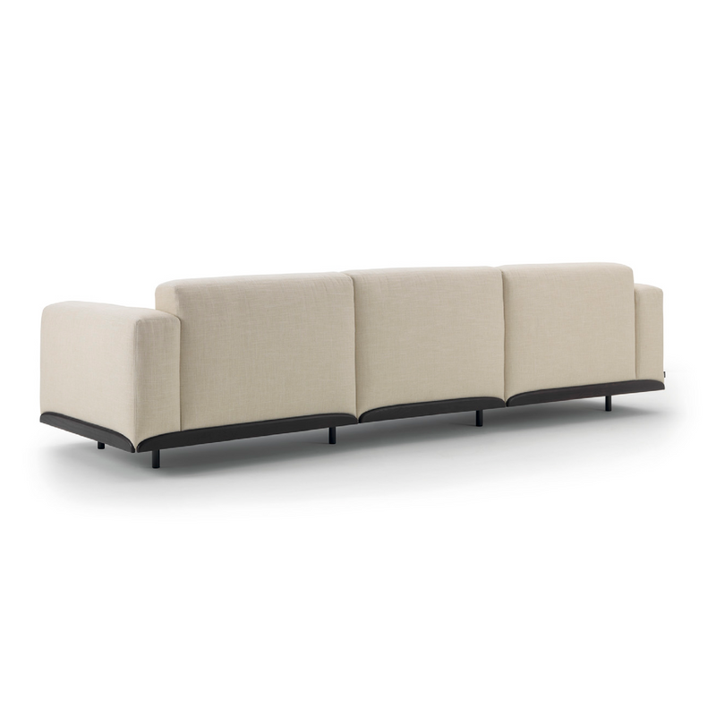 Minimalist living room sofa neutral upholstery