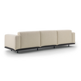 Minimalist living room sofa neutral upholstery