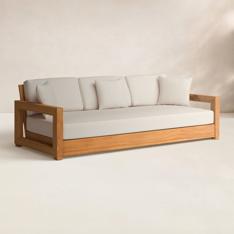 Designer wooden sofa for modern interiors

