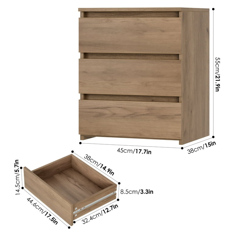Natural oak finish storage cabinet furniture