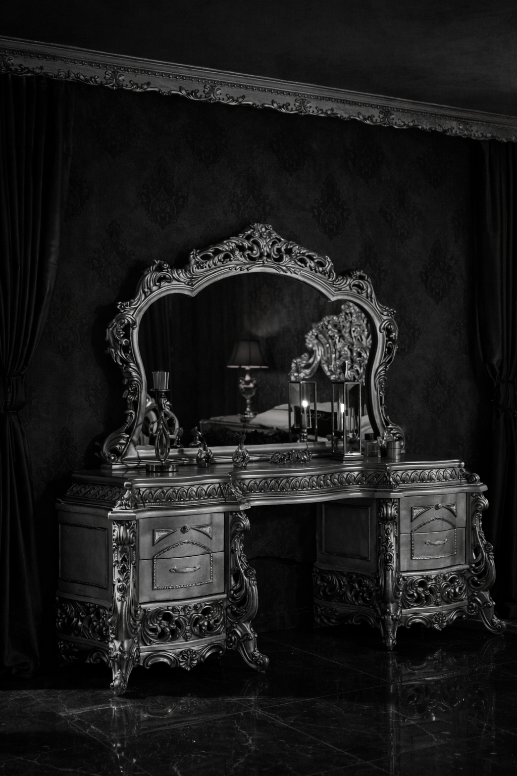 Luxury Royal King Size Bedroom Furniture Set – Complete Premium Antique Collection