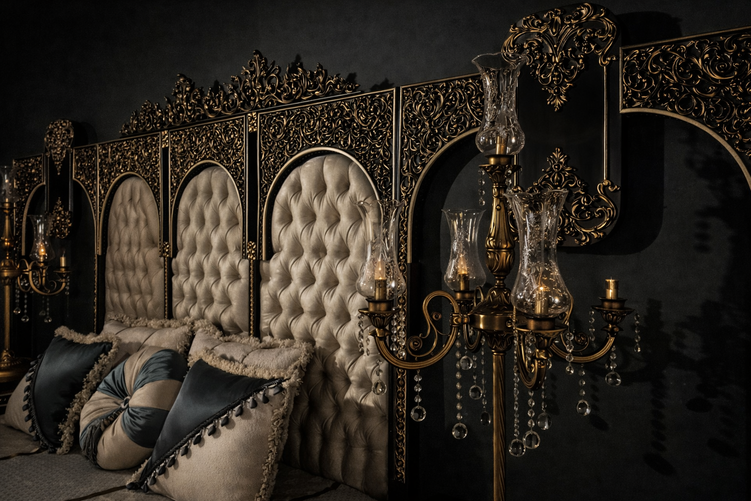Luxury Royal King Size Bedroom Furniture Set – Complete Premium Antique Collection