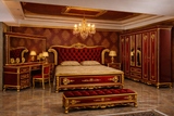 Luxury Royal King Size Bedroom Furniture Set – Complete Premium Antique Bedroom Collection