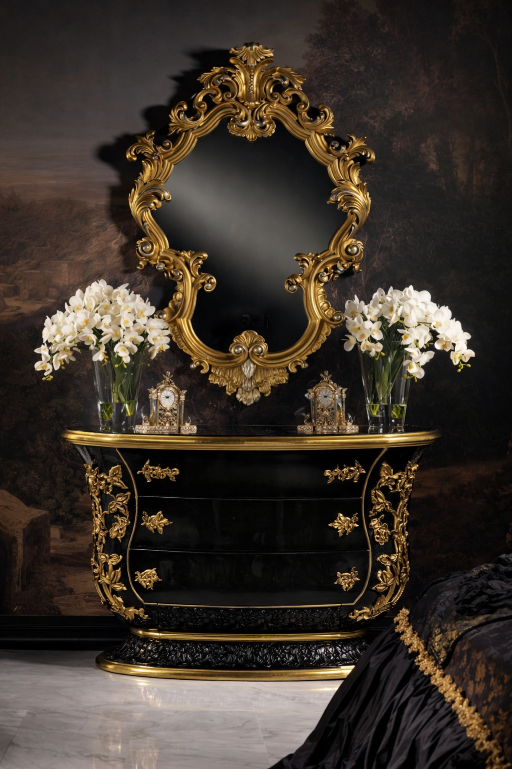 Luxury Royal King Size Bedroom Furniture Set – Complete Premium Antique Collection