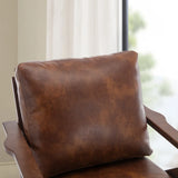 Solid teak wood armchair for living room