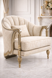 Luxury Classic Single Seater Sofa Chair – Premium Upholstered Accent Chair