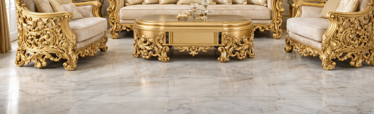 Royal Green Luxury Sofa Set (3+1+1) – Hand-Carved Wooden Designer Living Room Furniture