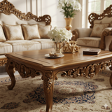 Luxury Royal Cream Sofa Set – Classic European Hand-Carved Living Room Furniture