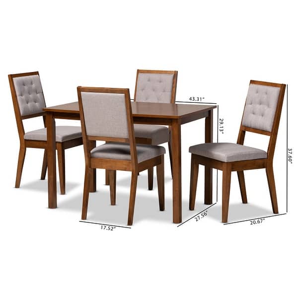 Compact dining table set for small spaces