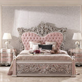 Luxury Antique King Size Bedroom Set – Premium Solid Teak Wood Furniture