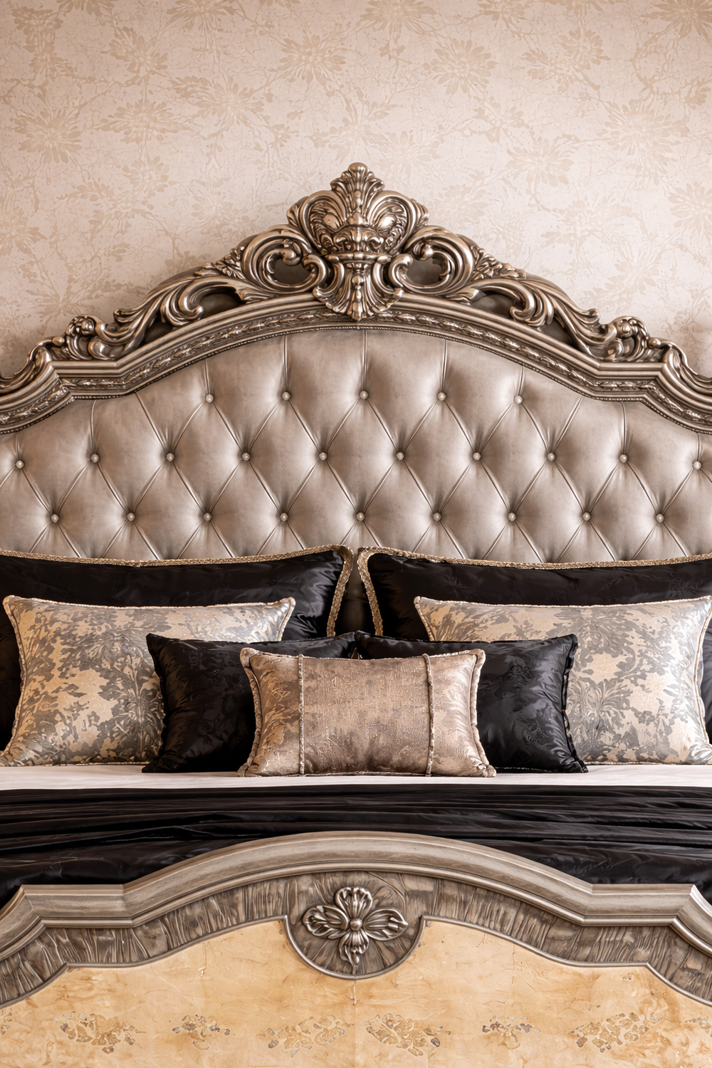 Premium palace style bedroom furniture set