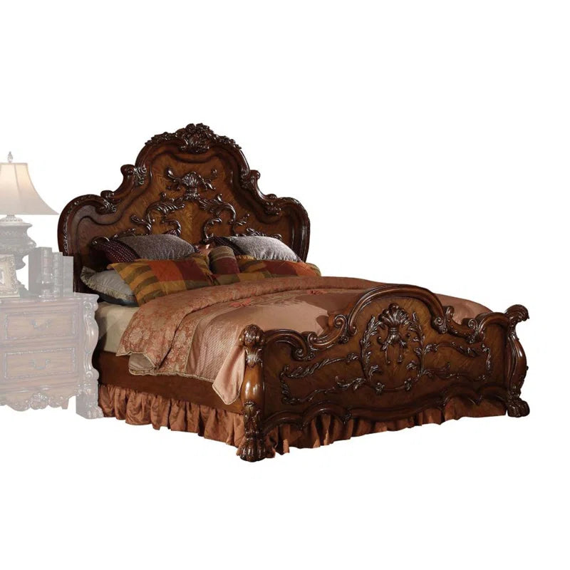 Solid wood Victorian style bed