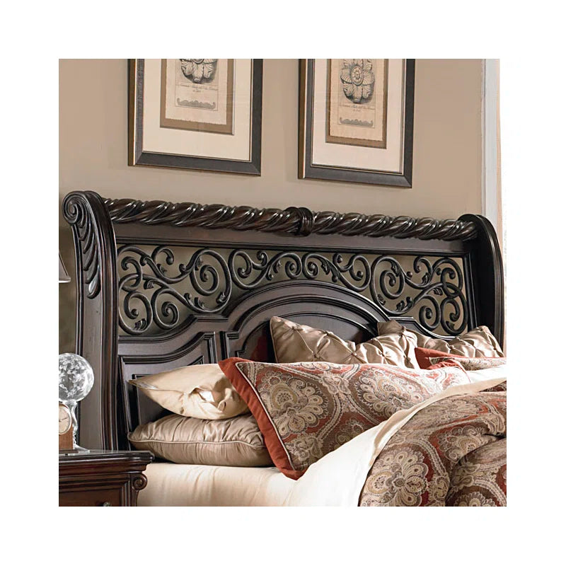 Classic bedroom furniture wooden bed frame