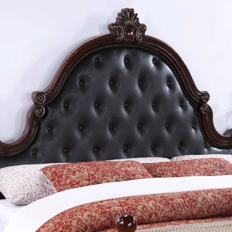 antique victorian style upholstered bed