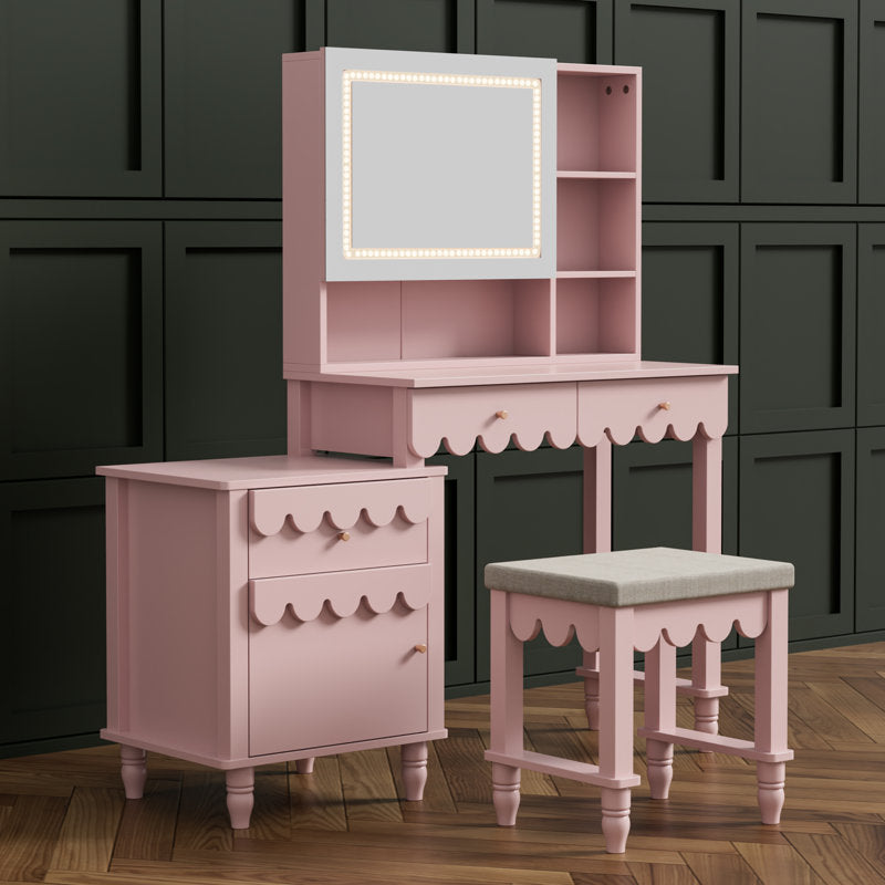 Luxury teak wood dressing table for bedroom décor