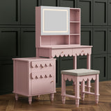 Luxury teak wood dressing table for bedroom décor