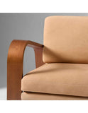 Designer wooden accent chair for living room