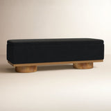 minimalist wooden bench for bedroom
