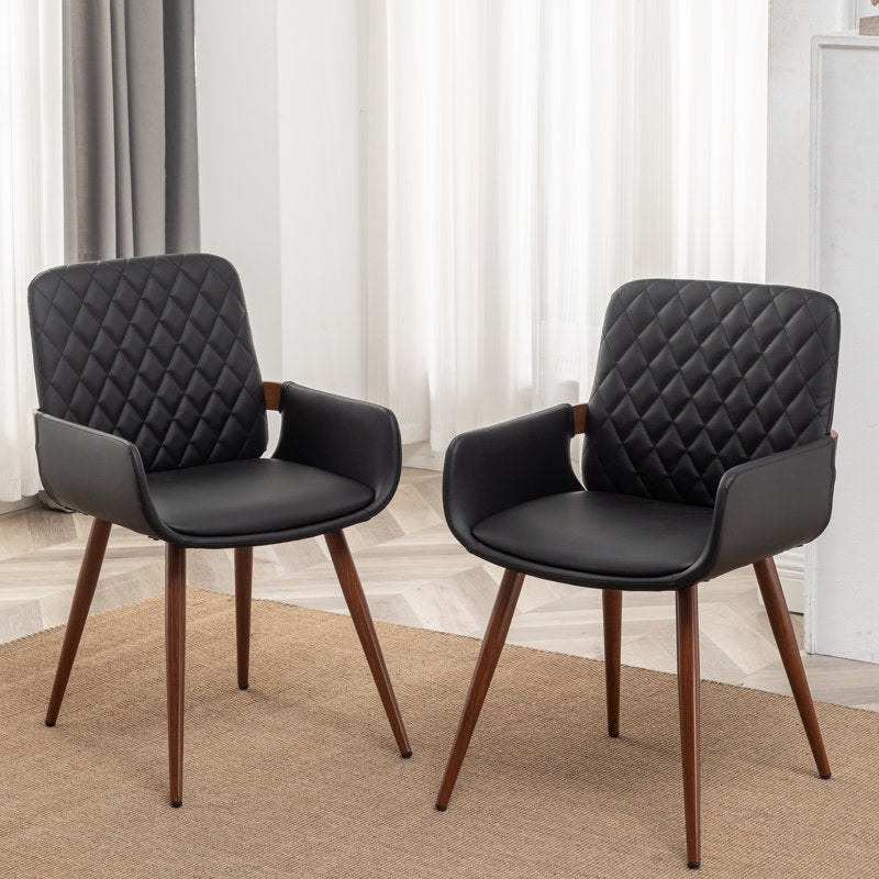 Stylish modern dining chair with cushion seat