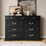 Solid teak wood bedroom storage dresser