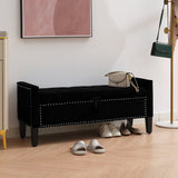 Modern bedroom ottoman bench with hidden storage