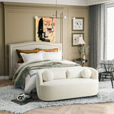 bouclé upholstered 2 seater couch
