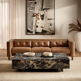 Luxury handcrafted teak wood sofa for living room