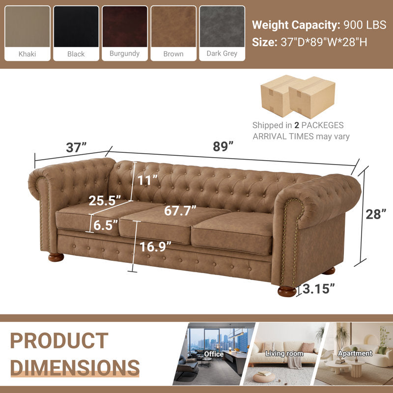 Solid teak wood 3-seater couch for modern and classic homes
