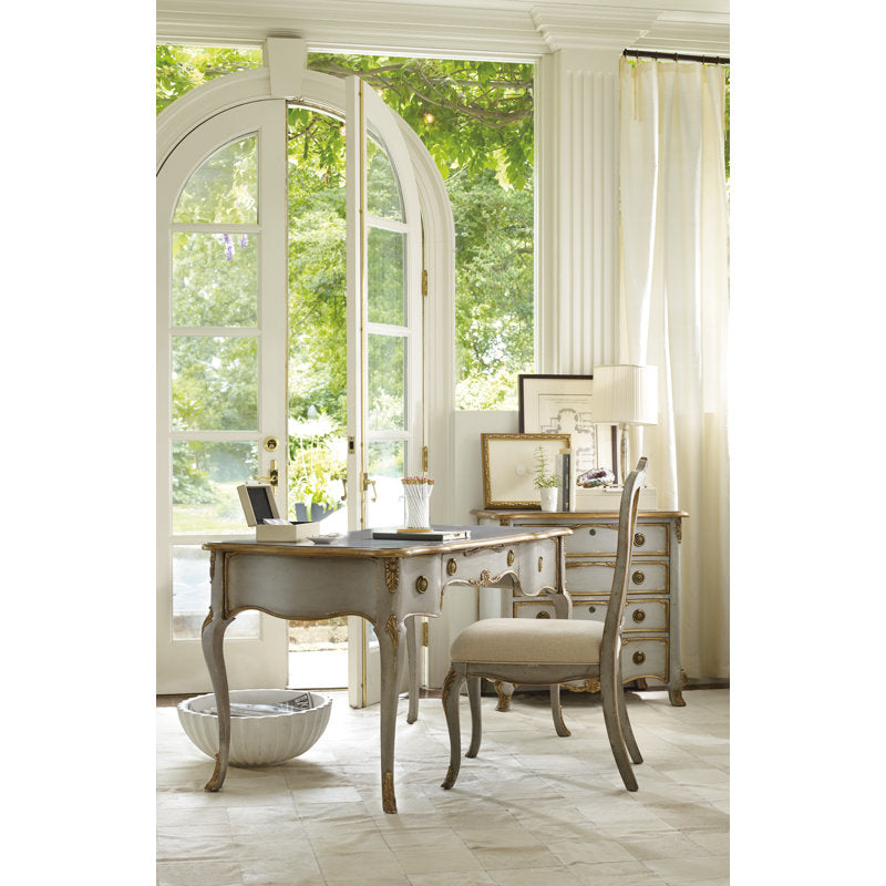 Classic European style teak wood console table