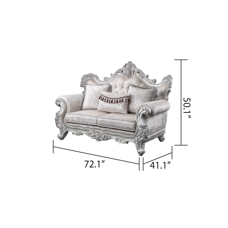 Luxury living room sofa set made from teak wood