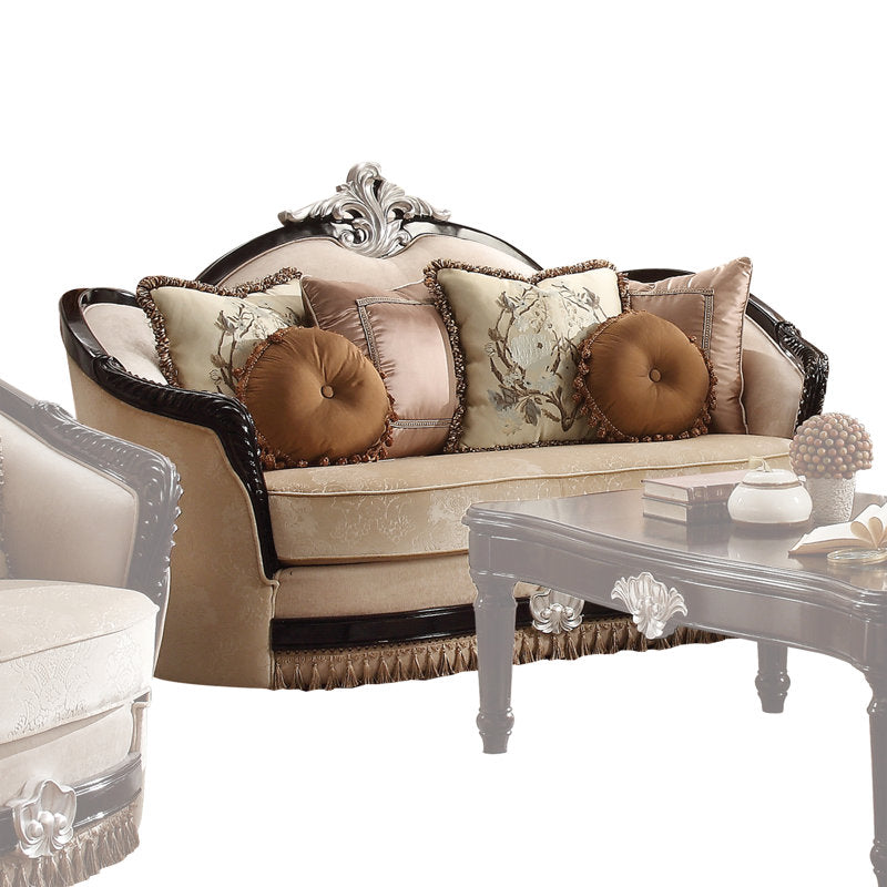 Classic designer teak wood sofa set for elegant home interiors