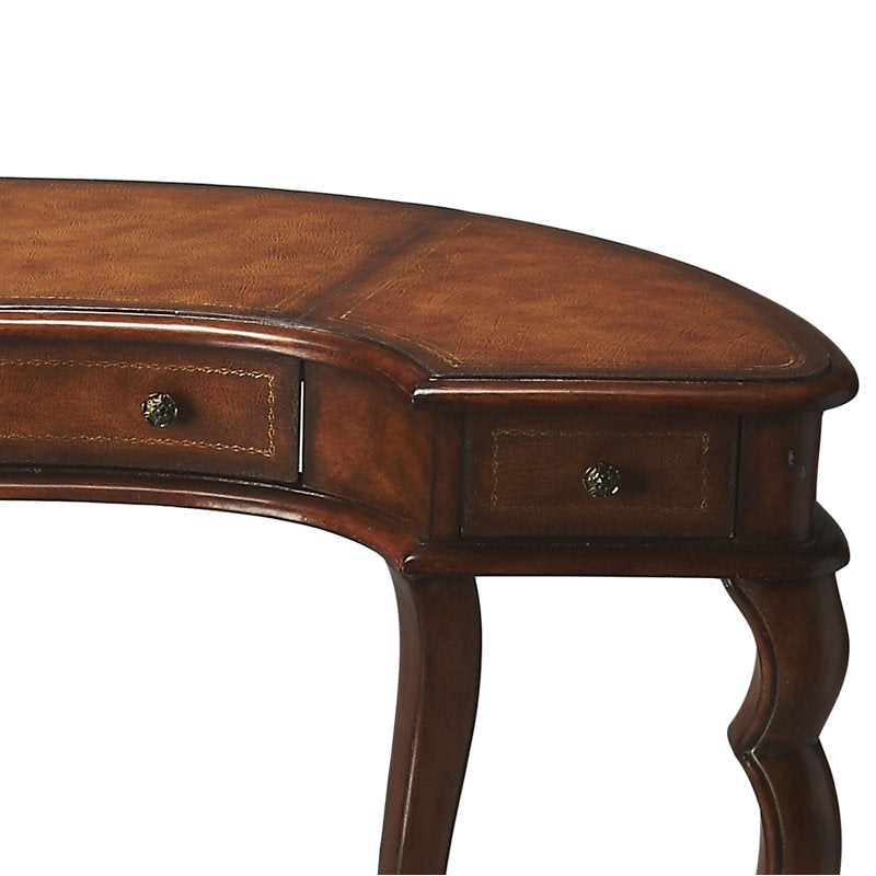 Traditional teak wood study desk handcrafted furniture