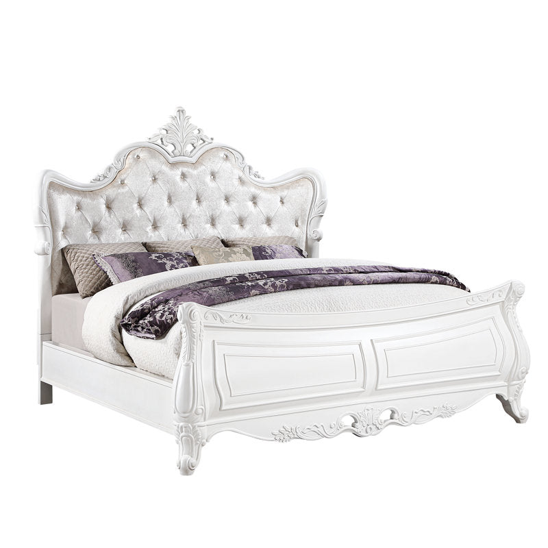 Premium solid teak wood luxury bedroom bed